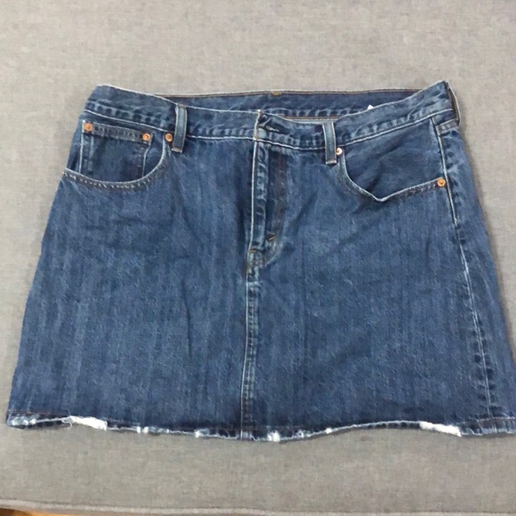 LEVI’S JEAN SHORT SKIRT - Picture 1 of 7